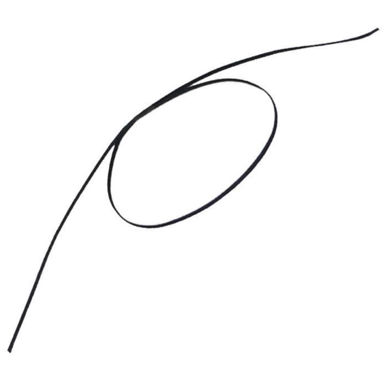 Stopina černoprachová plochá 1m