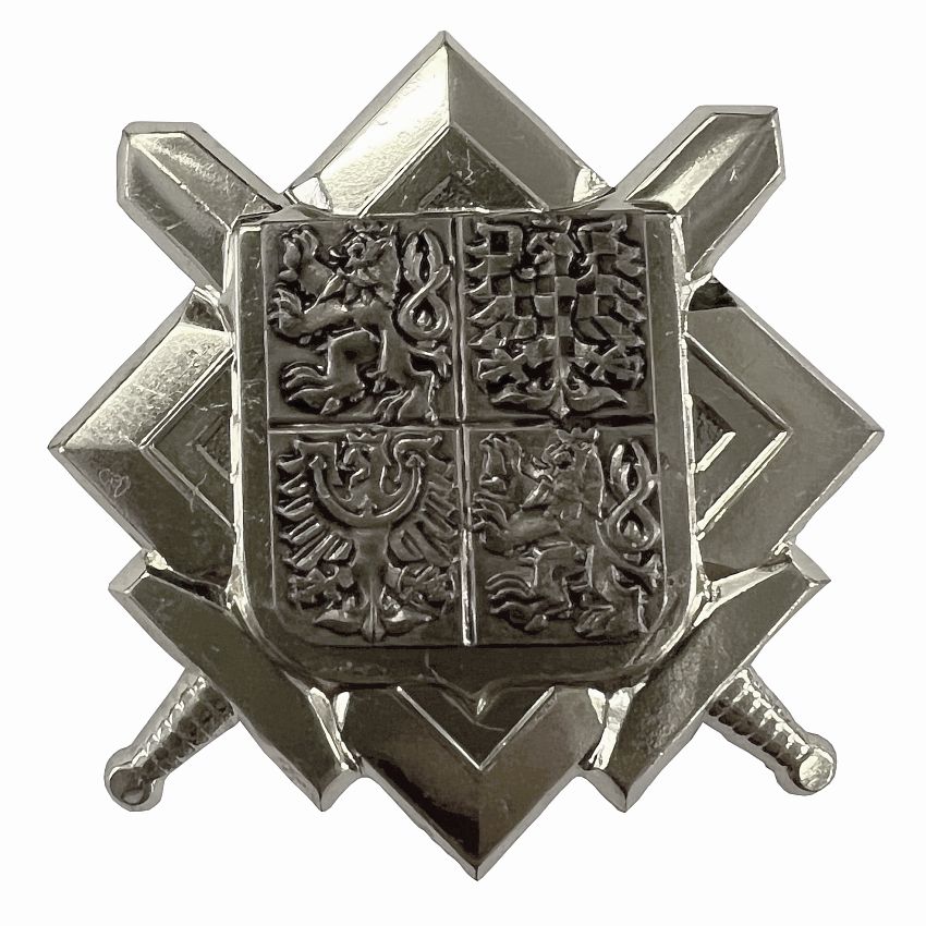 Odznak AČR velký čepicový STŘÍBRNÝ