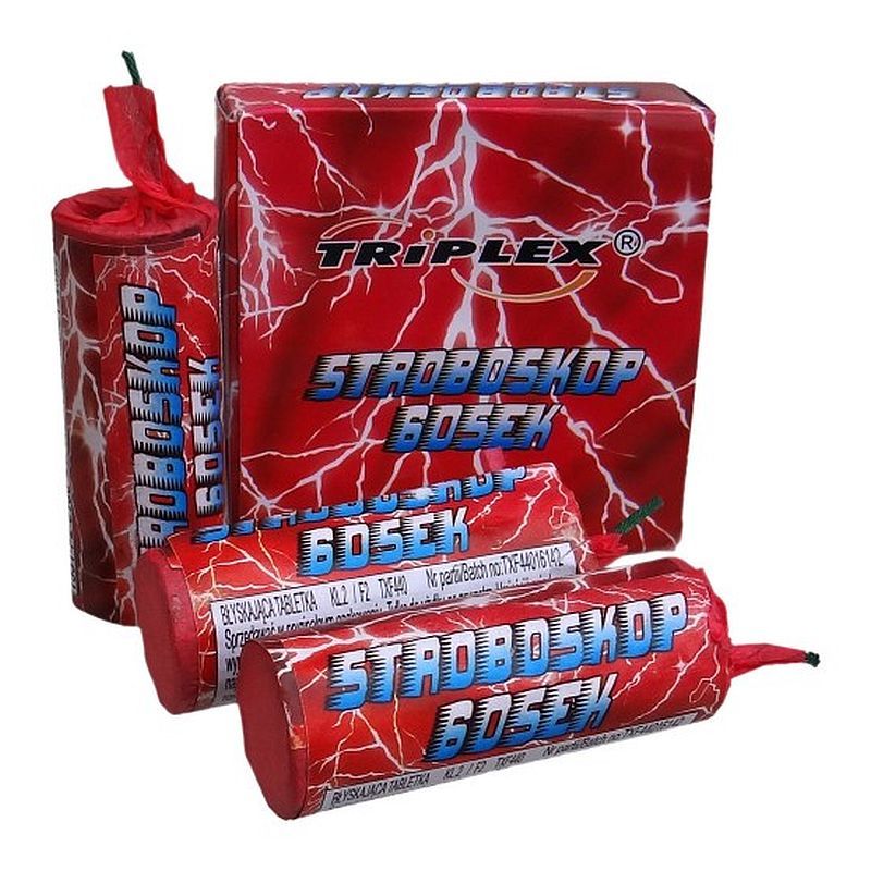 Stroboskop bílý 3ks 60sec