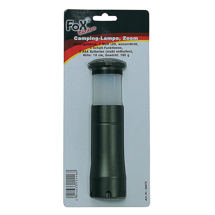 Lampa FOX CAMPING ZOOM 1W LED