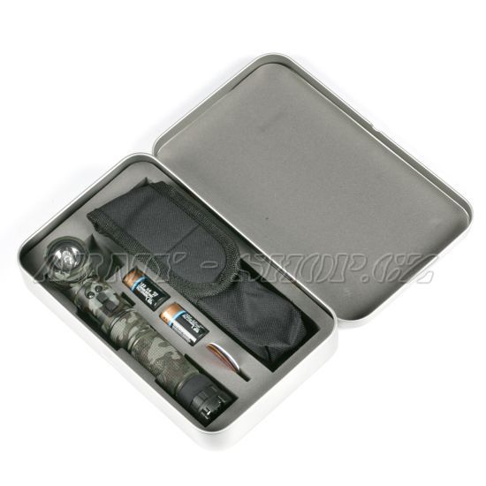 Svítilna fajfka TACTICAL - xenon/led - woodland