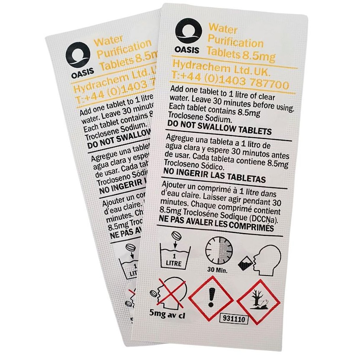 Tablety pro čištění vody OASIS 