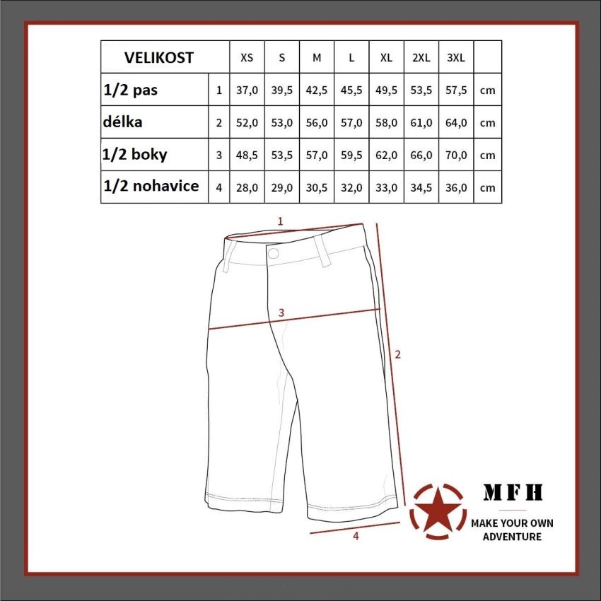 Bermudy ARMY RipStop vz.95