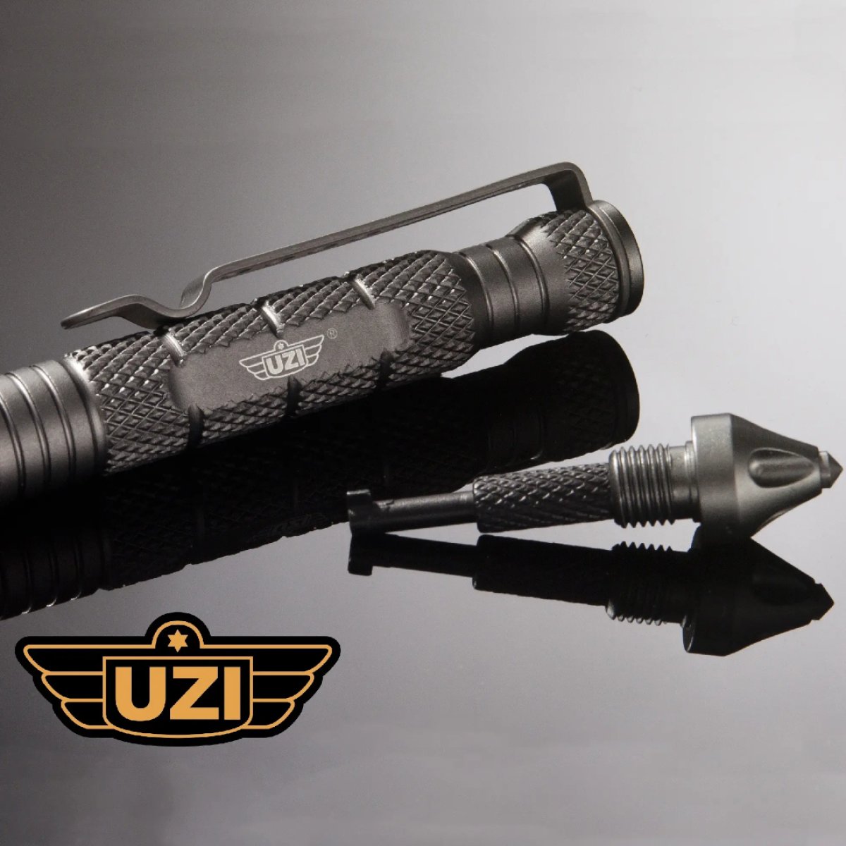 Taktické pero DEFENDER s rozbíječem skla