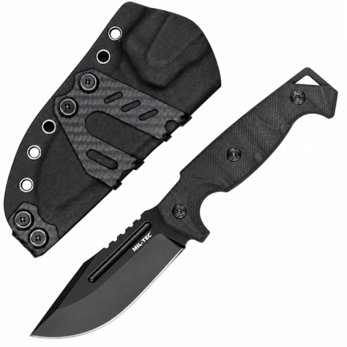 Taktický nůž MIL-TEC Ridge G10 s Kydex pouzdrem - černý