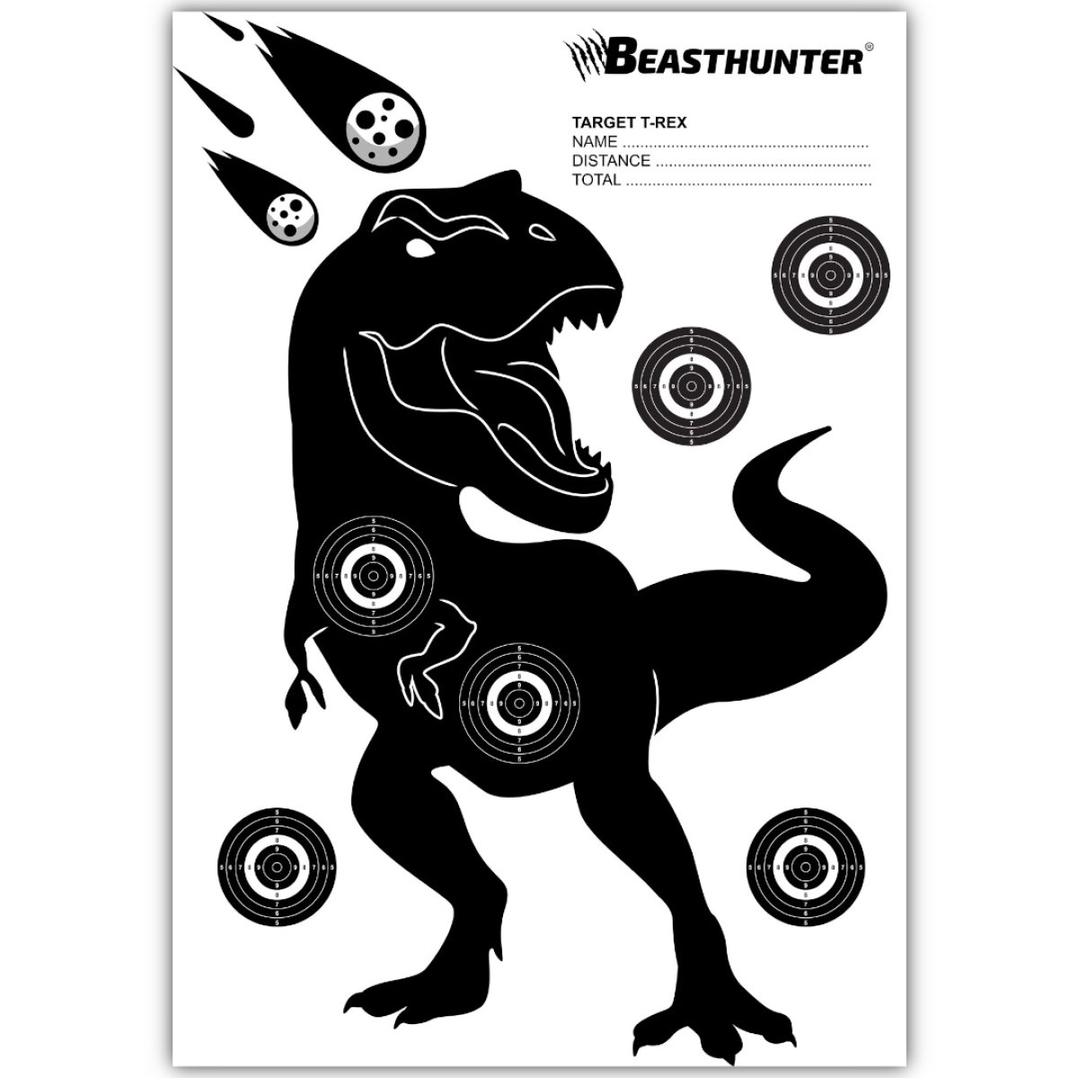 Terč silueta DINOSAURUS Beast Hunter 10ks