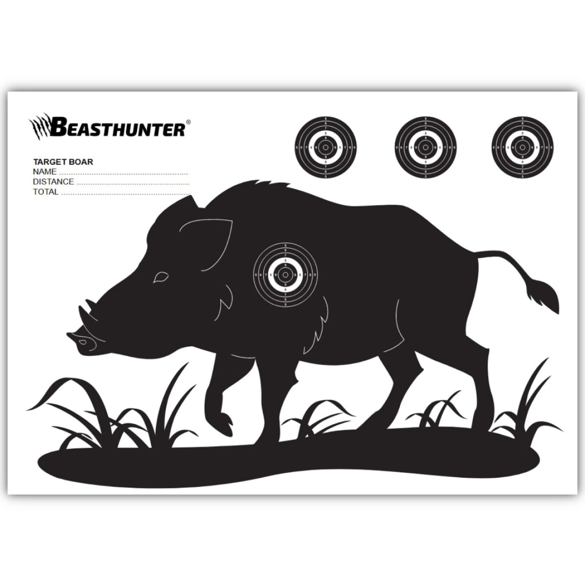 Terč silueta DIVOČÁK Beast Hunter 10ks