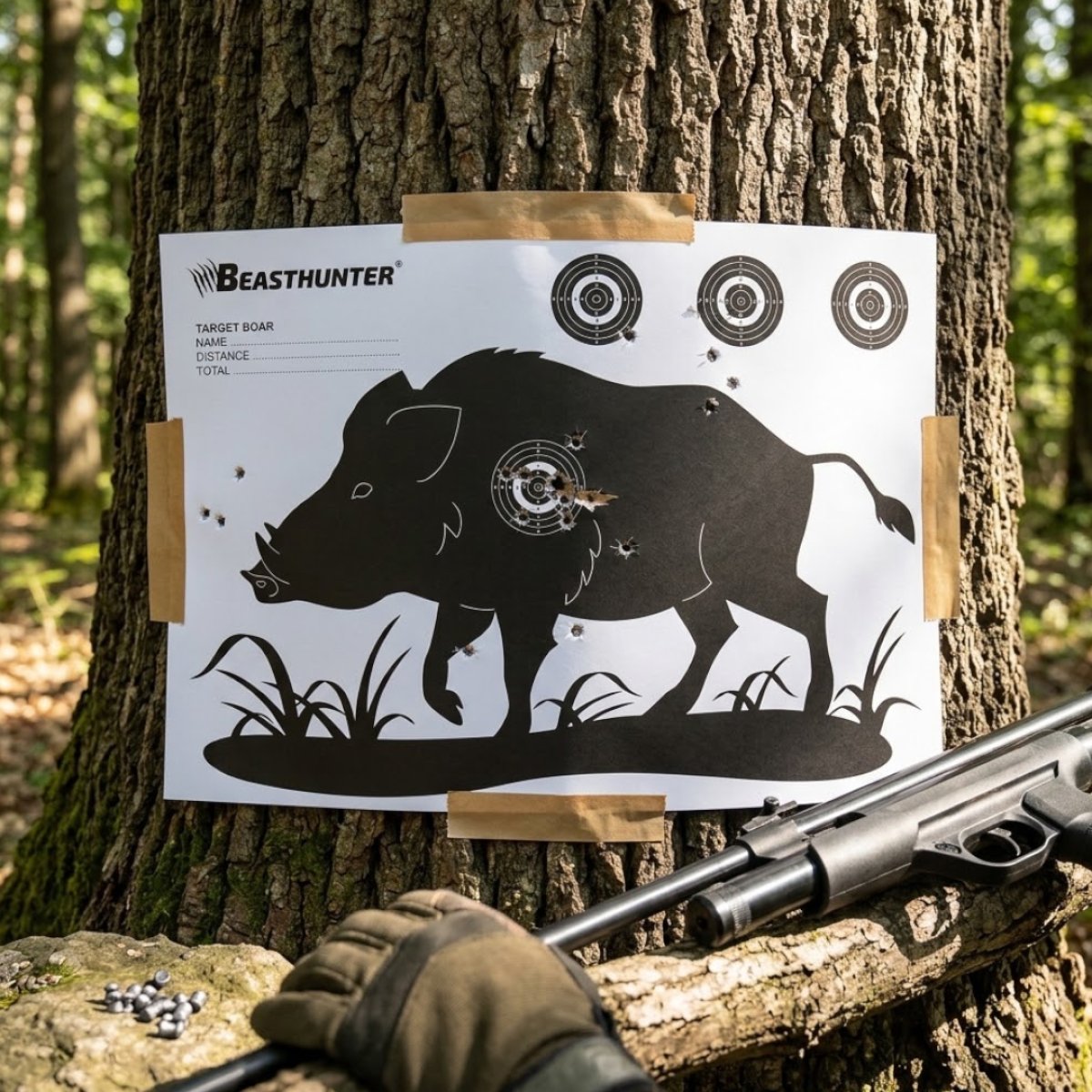 Terč silueta DIVOČÁK Beast Hunter 10ks