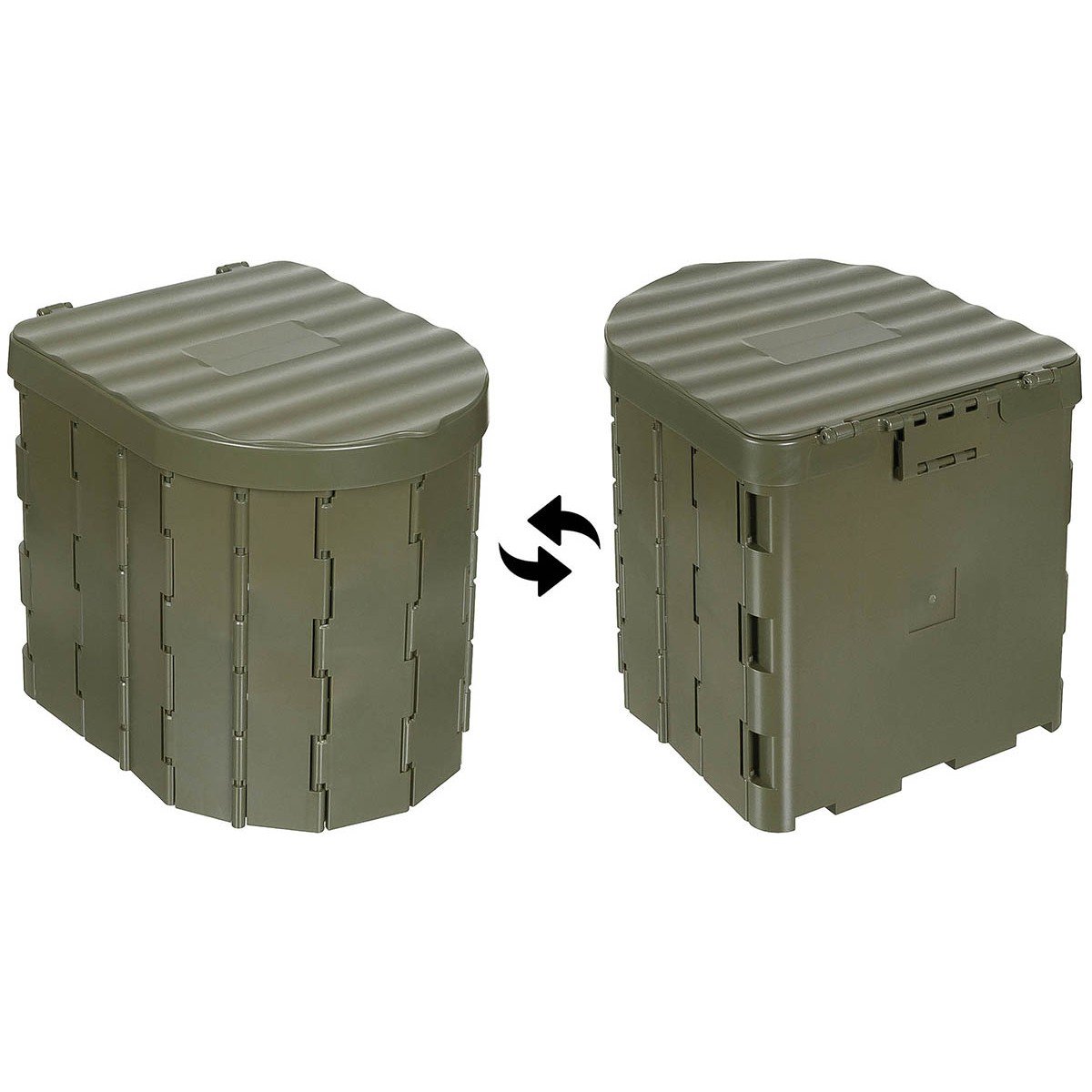 Toaleta CAMPING skládací přenosná khaki