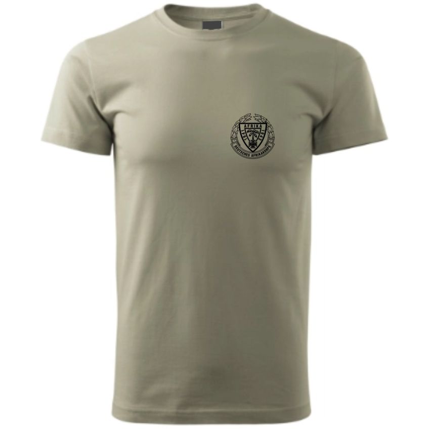 Triko s potiskem  DEUTSCHES AFRIKAKORPS  polní šeď