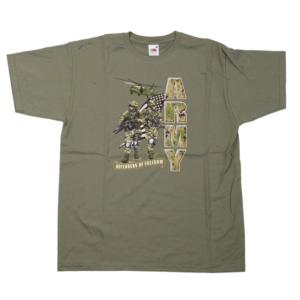 Triko olivové DESIGN ARMY 3