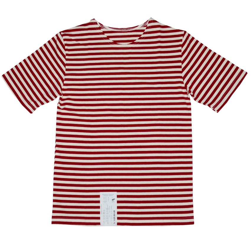 Triko Ruské krátký rukáv  červené pruhy