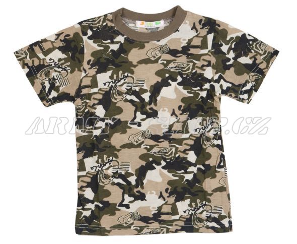 Tričko Dětské maskáčové SAFARI