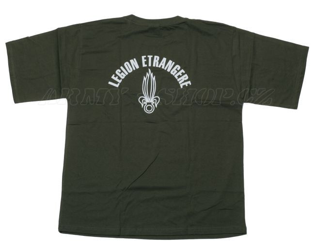 Triko s potiskem - LEGION olivové
