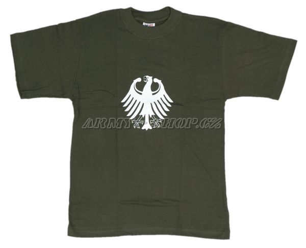 Triko s potiskem - ORLICE zeleno/bílá