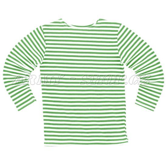 Triko Ruské - Letní model - zelené pruhy