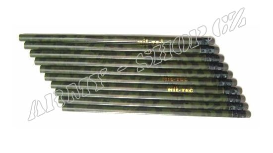 Tužka maskáčová s gumou - sada 10ks