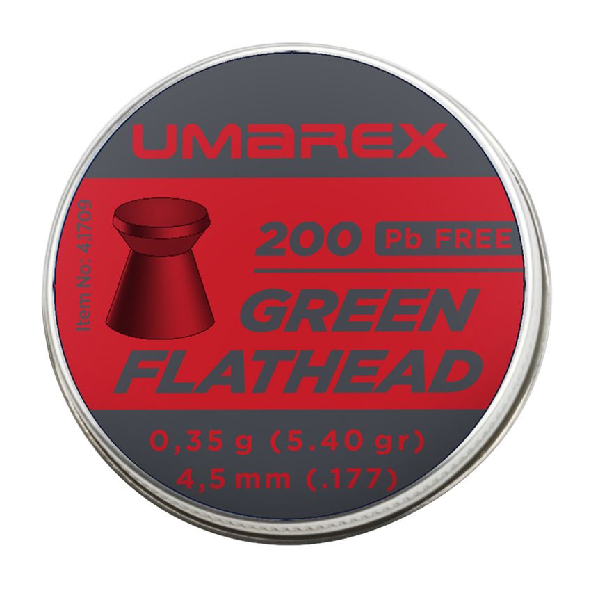Diabolo UMAREX GREEN FLATHEAD Pb Free 4,5mm 200ks