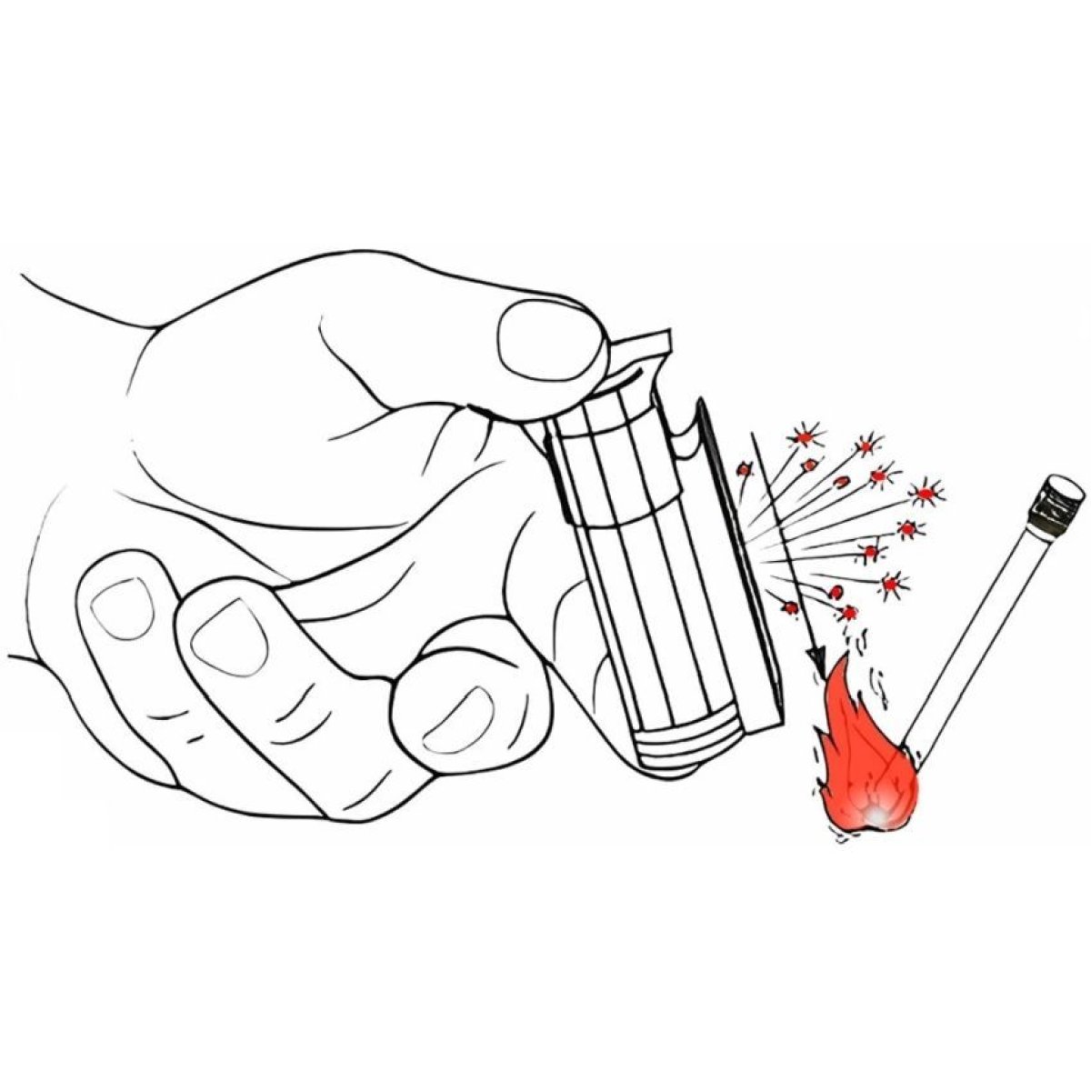 Věčná zápalka s křesadlem IMCO chrom