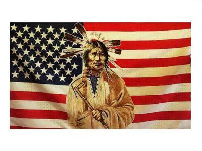 Vlajka USA - indián