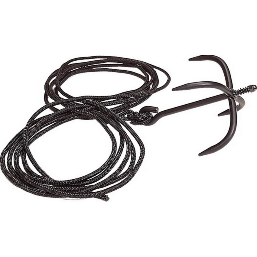 Kotva vrhací ANKER s lanem 10m ČERNÁ Mil-Tec