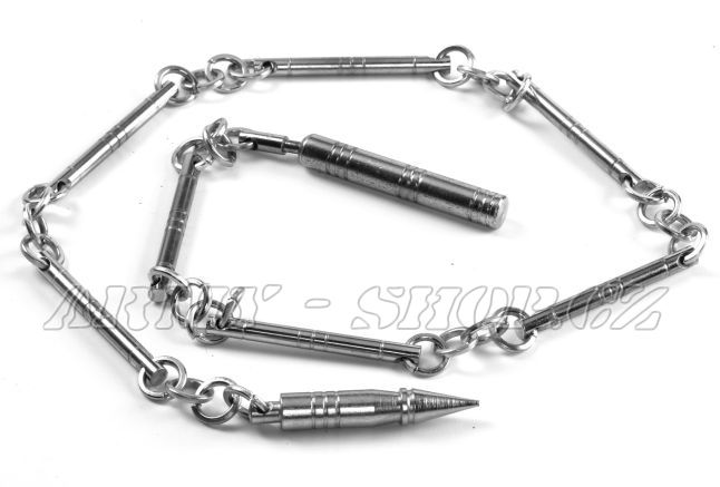 Vrhací řetěz kovový