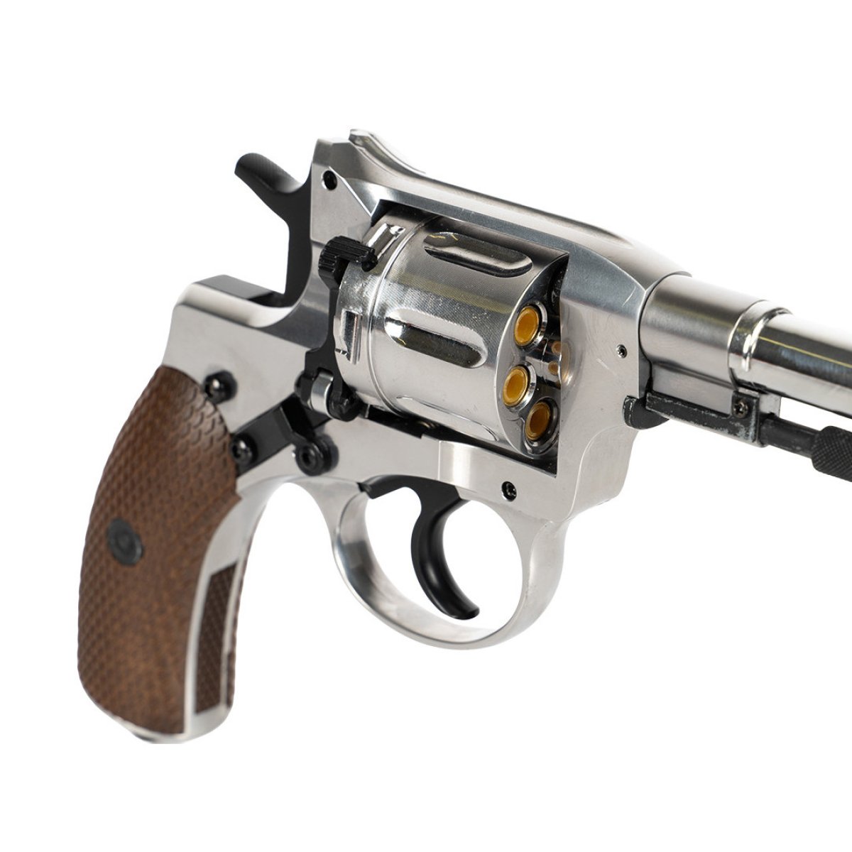 Vzduchový revolver Borner Nagant NGT-B silver