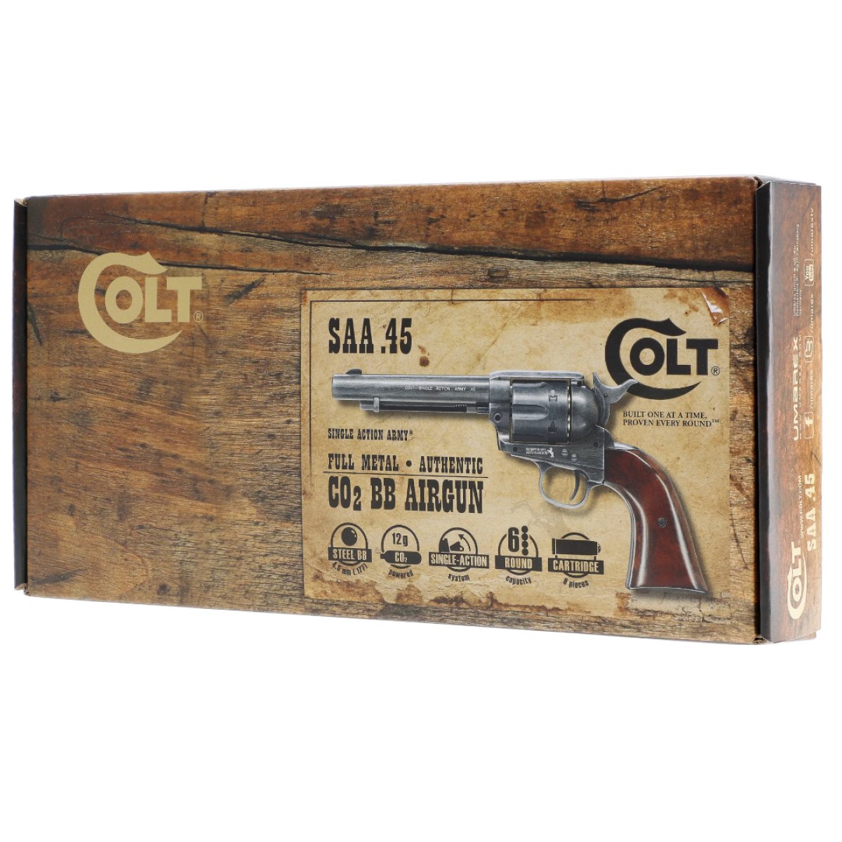 Vzduchový revolver Colt Single Action Army SAA .45 Antique