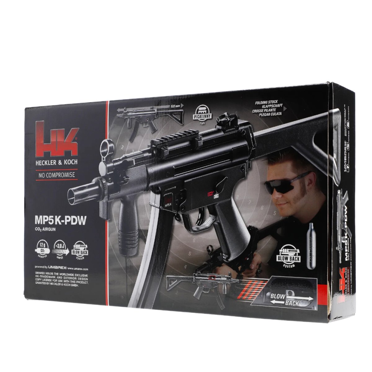 Vzduchový samopal Heckler&Koch MP5 K-PDW