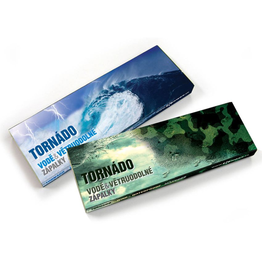 Vodě a větruodolné zápalky TORNÁDO