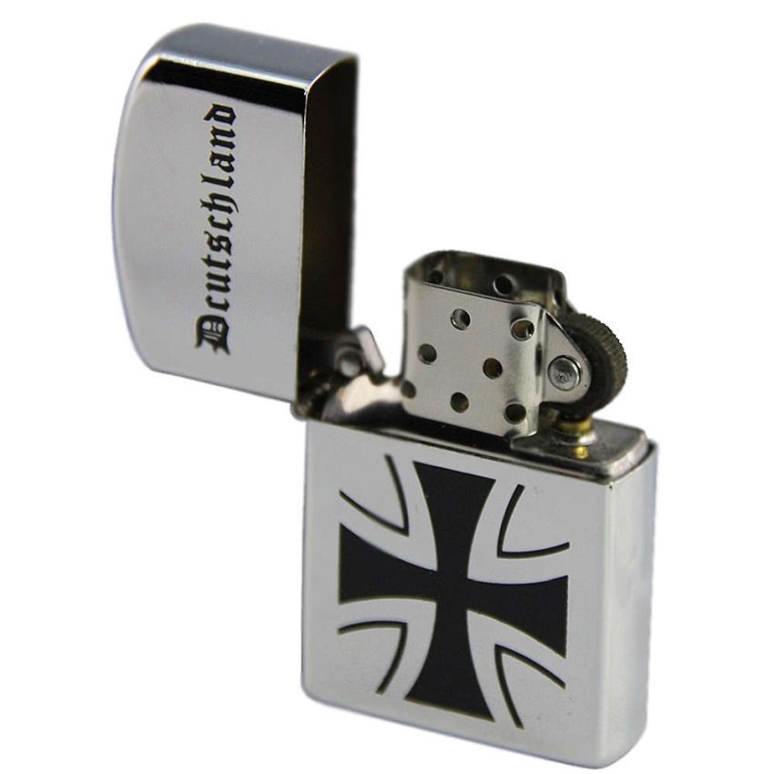 Zapalovač s potiskem  Deutschland  kříž
