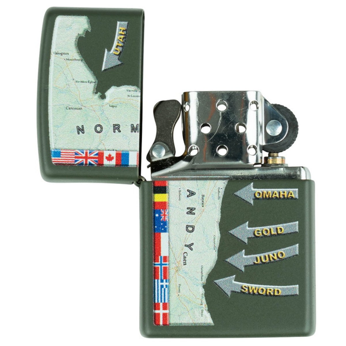 Zapalovač ZIPPO D-Day Military Map Normandy