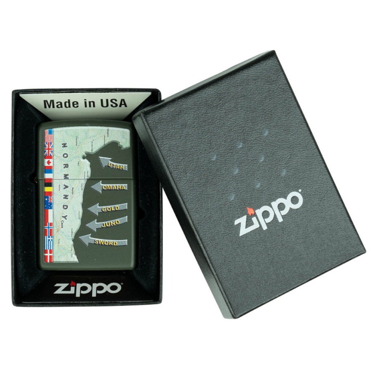 Zapalovač ZIPPO D-Day Military Map Normandy
