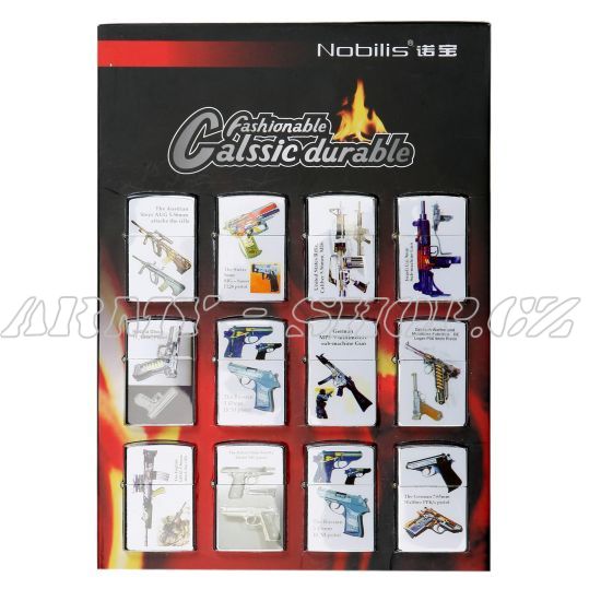 Zapalovač s potiskem pistol