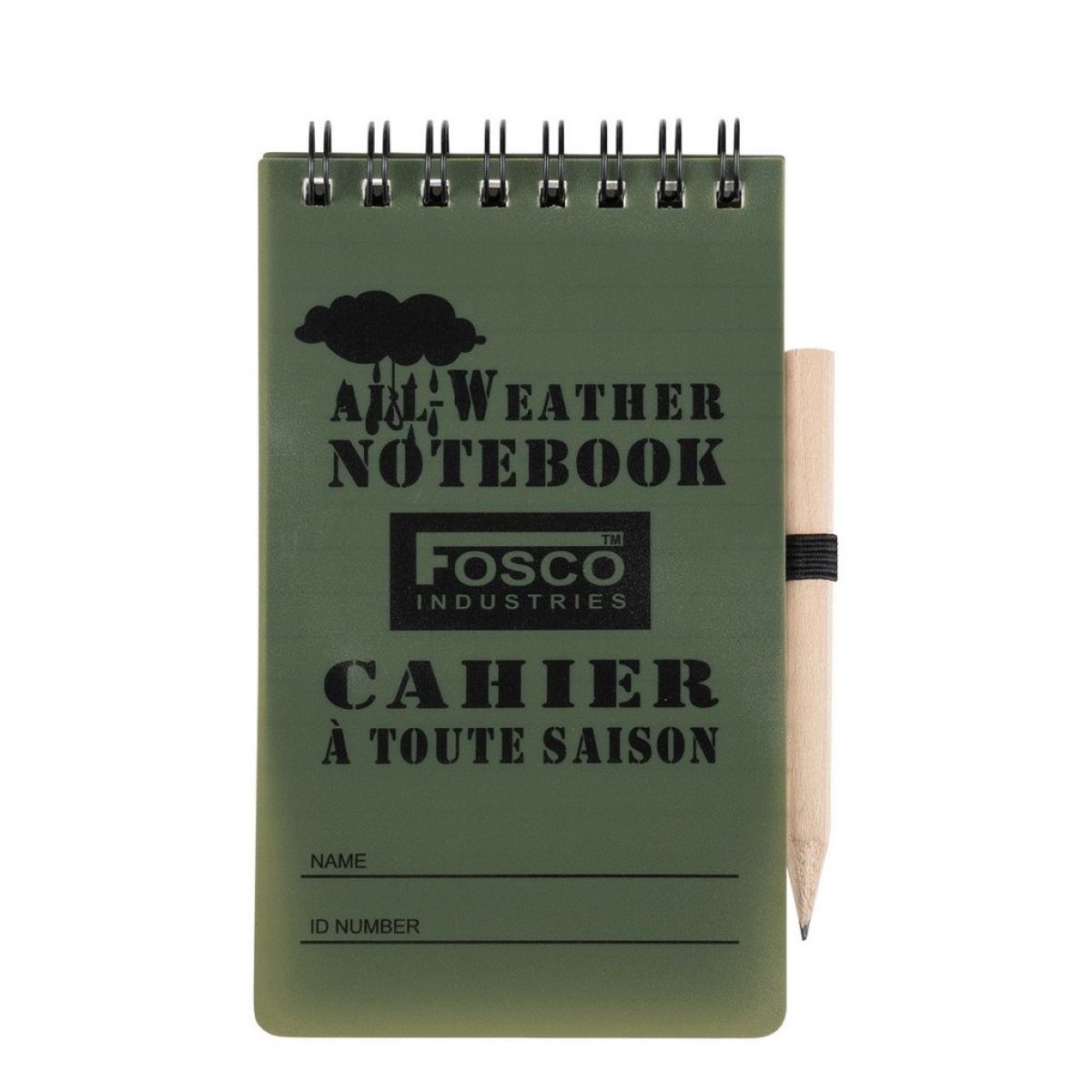 Zápisník voděodolný ALL WEATHER s tužkou SMALL