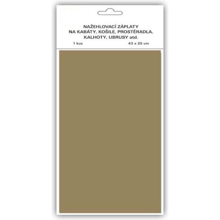 Záplata jednobarevná Olivová - 43x20cm