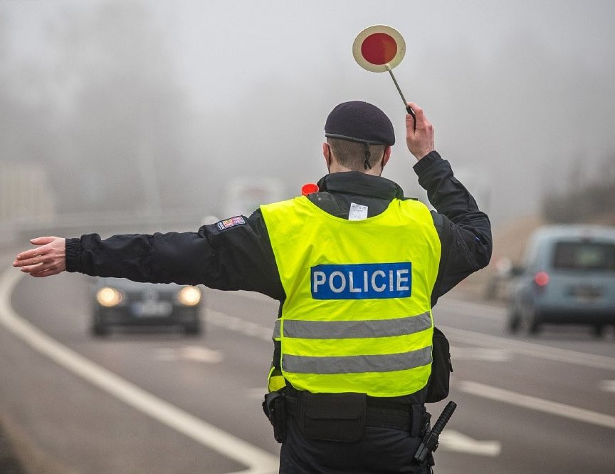 Zastavovací terč POLICIE