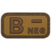 Nášivka 3D PVC B- NEG pouštní