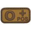 Nášivka 3D PVC 0+ POS pouštní