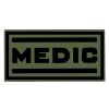 Nášivka nápis MEDIC velcro 3D PVC bojová