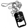 Přívěšek Dog Tag SKULL s otvírákem