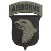 Nášivka Airborne Pták černá VELCRO