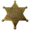 Odznak hvězda sheriff zlatá
