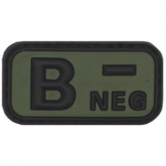 Nášivka 3D PVC B- NEG bojová
