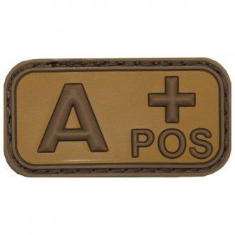 Nášivka 3D PVC A+ POS pouštní