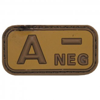 Nášivka 3D PVC A- NEG pouštní