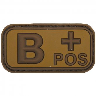 Nášivka 3D PVC B+ POS pouštní