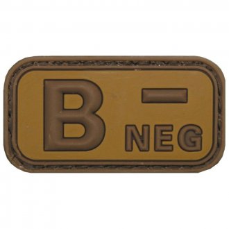 Nášivka 3D PVC B- NEG pouštní