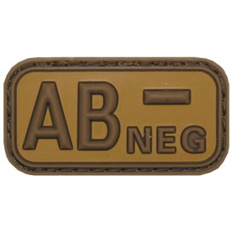 Nášivka 3D PVC AB- NEG pouštní