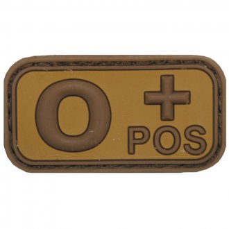 Nášivka 3D PVC 0+ POS pouštní